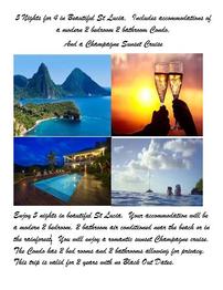 St Lucia for 4 for 5 Nights 202//262